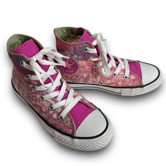 Converse Chuck Taylor All Star Hot Pink & Fuchsia Hi-Top Girl's Sneakers Size 13 - Picture 11 of 11